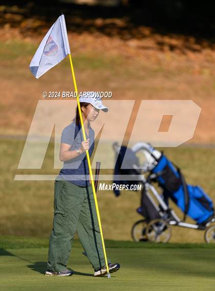 Thumbnail 2 in NCHSAA 1A/2A Girls Golf Finals (Day 1) photogallery.