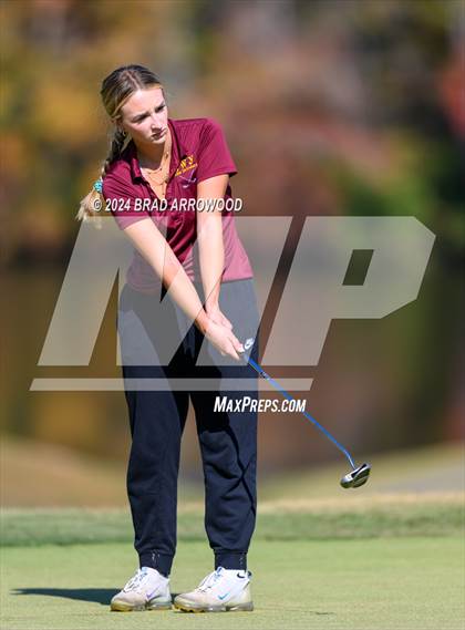 Thumbnail 3 in NCHSAA 1A/2A Girls Golf Finals (Day 1) photogallery.