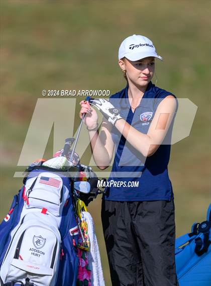 Thumbnail 1 in NCHSAA 1A/2A Girls Golf Finals (Day 1) photogallery.
