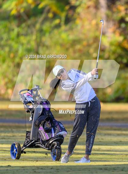 Thumbnail 1 in NCHSAA 1A/2A Girls Golf Finals (Day 1) photogallery.