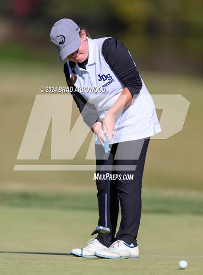 Thumbnail 2 in NCHSAA 1A/2A Girls Golf Finals (Day 1) photogallery.
