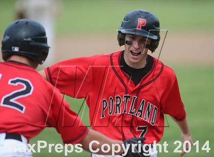 Thumbnail 3 in Trinity Catholic vs. Portland (CIAC Class S Semifinal) photogallery.
