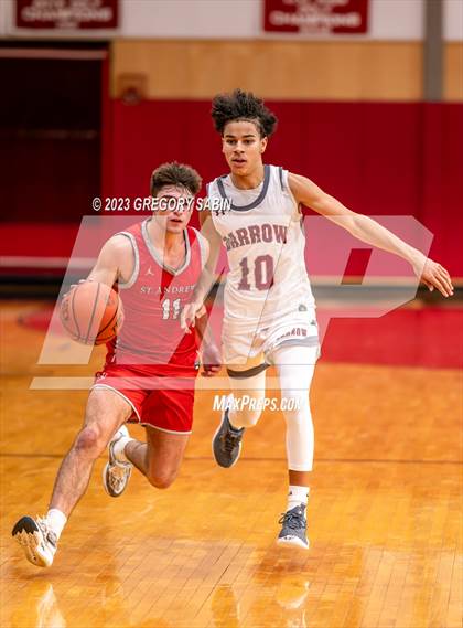 Thumbnail 2 in St. Andrew's vs Darrow (St. Andrews Holiday Classic) photogallery.