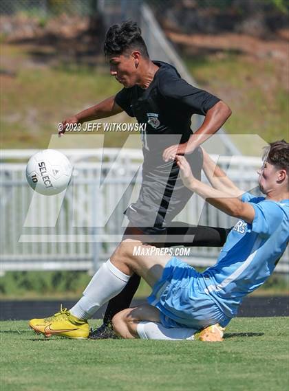 Thumbnail 3 in South View vs. Overhills (3rd Annual 'B-Nice To You Heart' Boys' Soccer Jamboree) photogallery.