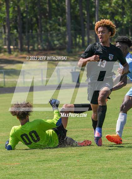 Thumbnail 3 in South View vs. Overhills (3rd Annual 'B-Nice To You Heart' Boys' Soccer Jamboree) photogallery.
