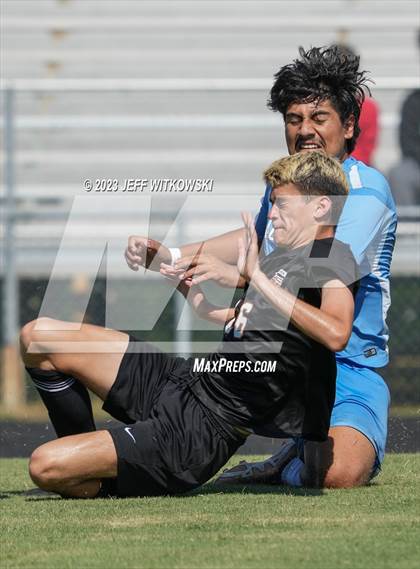 Thumbnail 3 in South View vs. Overhills (3rd Annual 'B-Nice To You Heart' Boys' Soccer Jamboree) photogallery.