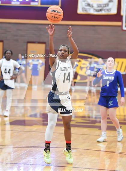 Thumbnail 1 in Xavier College Prep vs. Desert Vista (AIA Open Semifinal) photogallery.