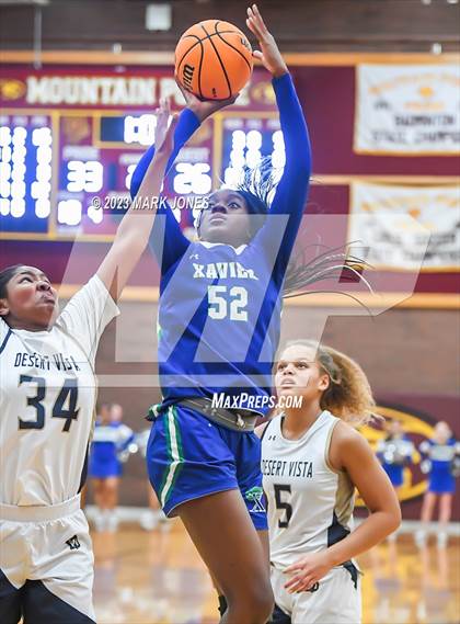 Thumbnail 1 in Xavier College Prep vs. Desert Vista (AIA Open Semifinal) photogallery.