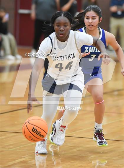 Thumbnail 1 in Xavier College Prep vs. Desert Vista (AIA Open Semifinal) photogallery.