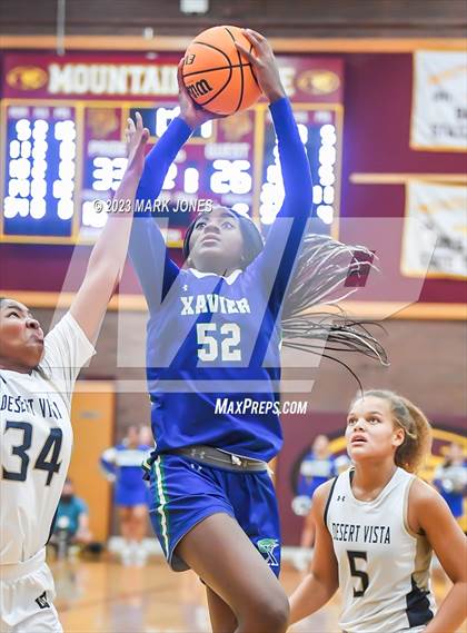 Thumbnail 3 in Xavier College Prep vs. Desert Vista (AIA Open Semifinal) photogallery.