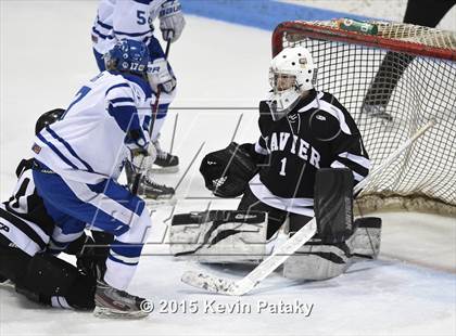 Thumbnail 1 in Xavier vs. Darien (CIAC D1 Semiinal) photogallery.