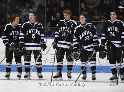 Thumbnail 2 in Xavier vs. Darien (CIAC D1 Semiinal) photogallery.