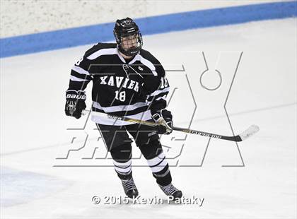 Thumbnail 3 in Xavier vs. Darien (CIAC D1 Semiinal) photogallery.