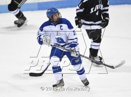 Thumbnail 1 in Xavier vs. Darien (CIAC D1 Semiinal) photogallery.