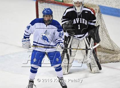 Thumbnail 3 in Xavier vs. Darien (CIAC D1 Semiinal) photogallery.