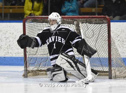 Thumbnail 1 in Xavier vs. Darien (CIAC D1 Semiinal) photogallery.