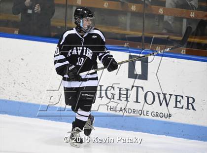Thumbnail 1 in Xavier vs. Darien (CIAC D1 Semiinal) photogallery.