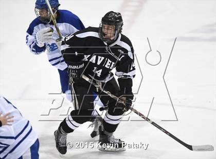 Thumbnail 3 in Xavier vs. Darien (CIAC D1 Semiinal) photogallery.