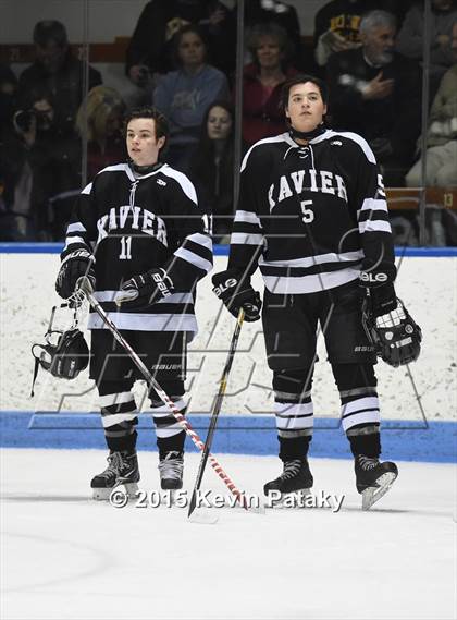 Thumbnail 3 in Xavier vs. Darien (CIAC D1 Semiinal) photogallery.