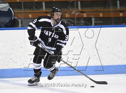 Thumbnail 1 in Xavier vs. Darien (CIAC D1 Semiinal) photogallery.