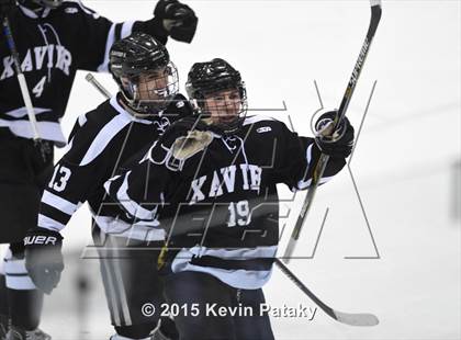 Thumbnail 1 in Xavier vs. Darien (CIAC D1 Semiinal) photogallery.
