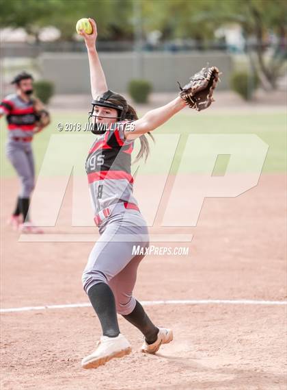 Thumbnail 2 in Monument Valley vs Mogollon (Chandler Prep Softball Classic) photogallery.