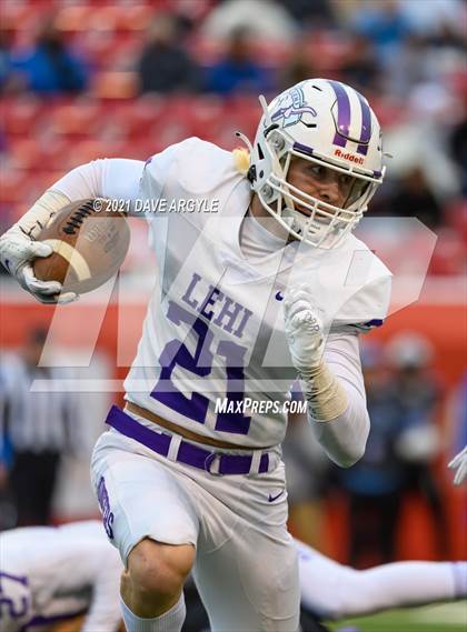 Thumbnail 3 in Stansbury vs. Lehi (UHSAA 5A Semifinal) photogallery.