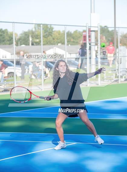 Thumbnail 1 in Mynderse Academy @ Geneva (NYSPHSAA Sectionals Round 1 Doubles) photogallery.