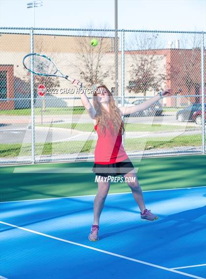 Thumbnail 2 in Mynderse Academy @ Geneva (NYSPHSAA Sectionals Round 1 Doubles) photogallery.