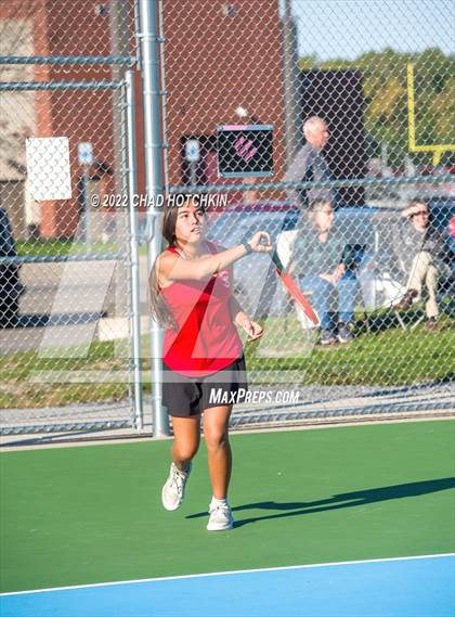 Thumbnail 2 in Mynderse Academy @ Geneva (NYSPHSAA Sectionals Round 1 Doubles) photogallery.