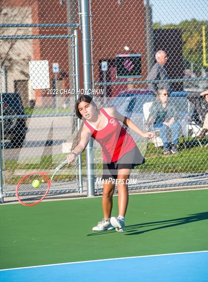 Thumbnail 1 in Mynderse Academy @ Geneva (NYSPHSAA Sectionals Round 1 Doubles) photogallery.