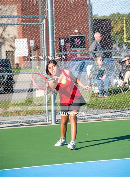 Thumbnail 2 in Mynderse Academy @ Geneva (NYSPHSAA Sectionals Round 1 Doubles) photogallery.
