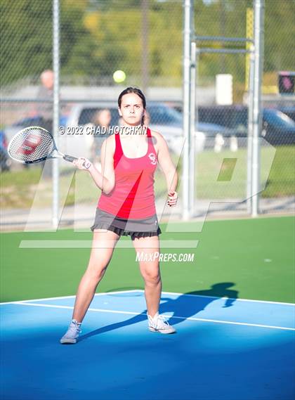 Thumbnail 3 in Mynderse Academy @ Geneva (NYSPHSAA Sectionals Round 1 Doubles) photogallery.