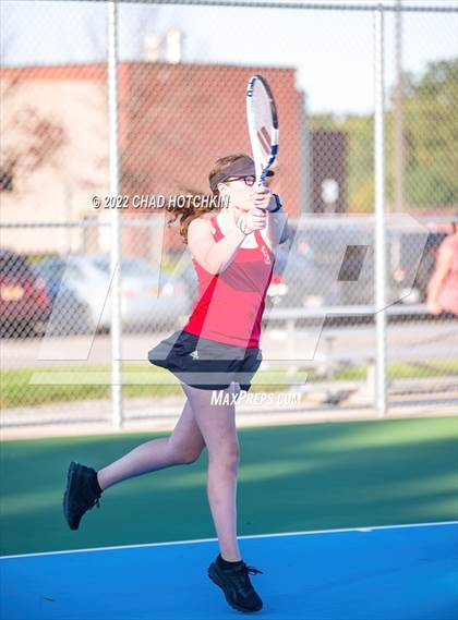 Thumbnail 3 in Mynderse Academy @ Geneva (NYSPHSAA Sectionals Round 1 Doubles) photogallery.