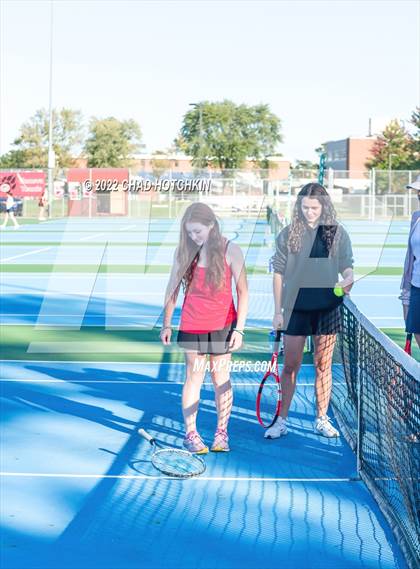 Thumbnail 3 in Mynderse Academy @ Geneva (NYSPHSAA Sectionals Round 1 Doubles) photogallery.