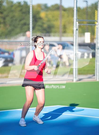 Thumbnail 2 in Mynderse Academy @ Geneva (NYSPHSAA Sectionals Round 1 Doubles) photogallery.