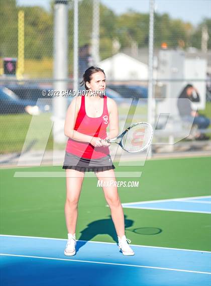 Thumbnail 2 in Mynderse Academy @ Geneva (NYSPHSAA Sectionals Round 1 Doubles) photogallery.