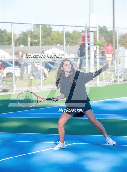 Thumbnail 2 in Mynderse Academy @ Geneva (NYSPHSAA Sectionals Round 1 Doubles) photogallery.