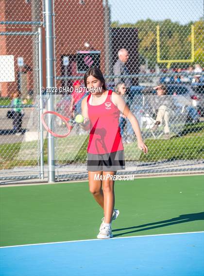 Thumbnail 2 in Mynderse Academy @ Geneva (NYSPHSAA Sectionals Round 1 Doubles) photogallery.