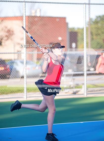 Thumbnail 1 in Mynderse Academy @ Geneva (NYSPHSAA Sectionals Round 1 Doubles) photogallery.