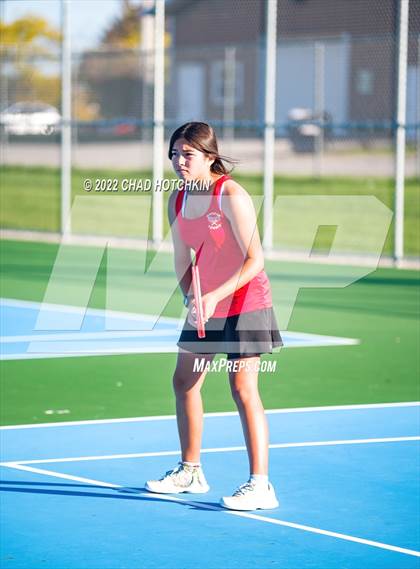 Thumbnail 2 in Mynderse Academy @ Geneva (NYSPHSAA Sectionals Round 1 Doubles) photogallery.