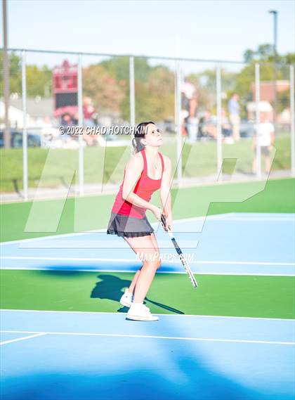 Thumbnail 2 in Mynderse Academy @ Geneva (NYSPHSAA Sectionals Round 1 Doubles) photogallery.