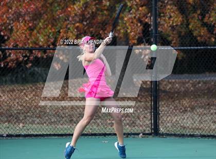 Thumbnail 3 in NCHSAA Women's Tennis 3A Singles Championship - Day 2 photogallery.