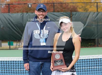 Thumbnail 3 in NCHSAA Women's Tennis 3A Singles Championship - Day 2 photogallery.