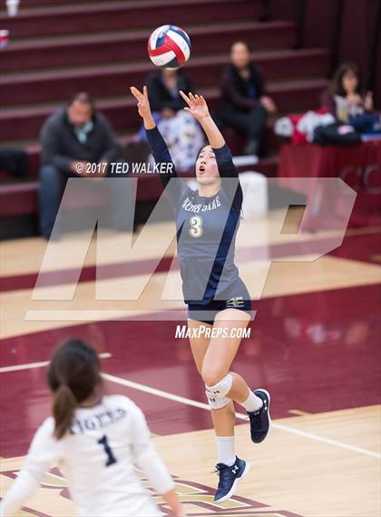 Thumbnail 3 in Notre Dame vs. Carmel (CIF CCS D4 Semifinal) photogallery.