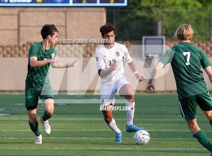 Thumbnail 2 in The Woodlands vs. Lake Travis (UIL 6A Boys Soccer State Semifinal) photogallery.