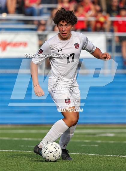 Thumbnail 3 in The Woodlands vs. Lake Travis (UIL 6A Boys Soccer State Semifinal) photogallery.