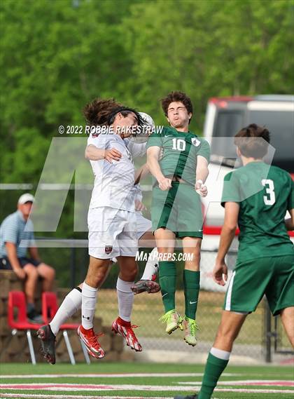 Thumbnail 2 in The Woodlands vs. Lake Travis (UIL 6A Boys Soccer State Semifinal) photogallery.