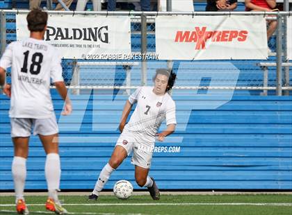 Thumbnail 2 in The Woodlands vs. Lake Travis (UIL 6A Boys Soccer State Semifinal) photogallery.