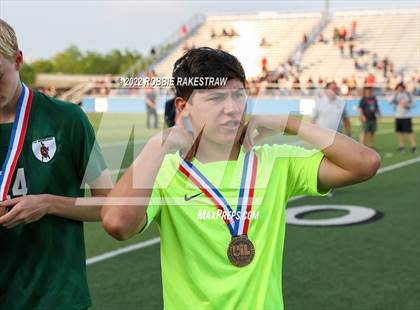 Thumbnail 2 in The Woodlands vs. Lake Travis (UIL 6A Boys Soccer State Semifinal) photogallery.